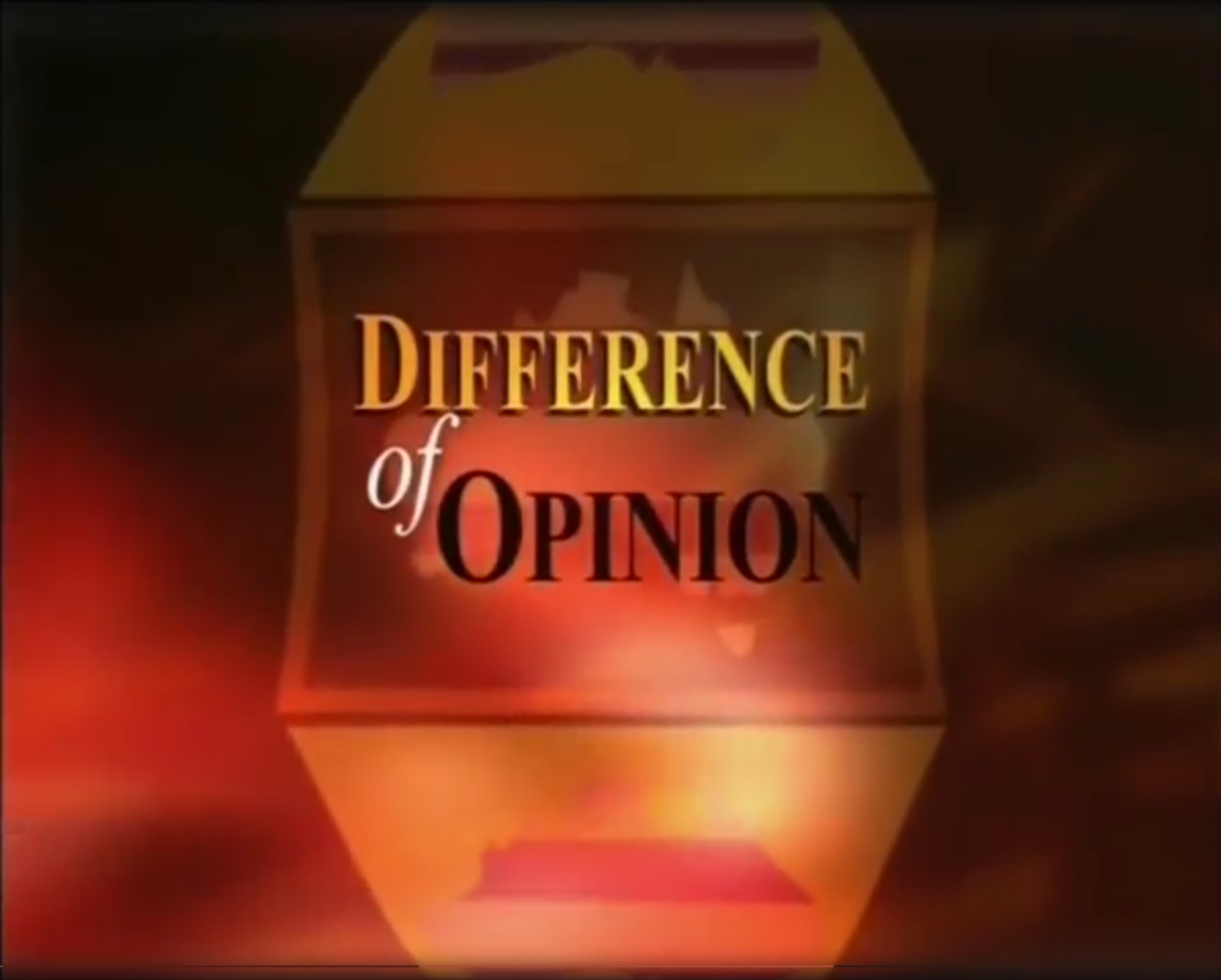 Difference of Opinion